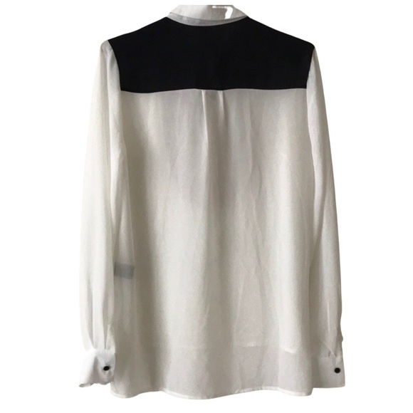 NWT Sheer button down blouse - Picture 7 of 8